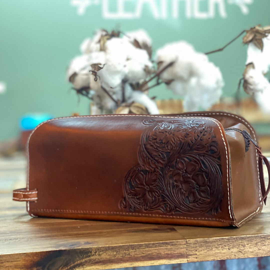 Men’s Toiletry Bag- Hand carved